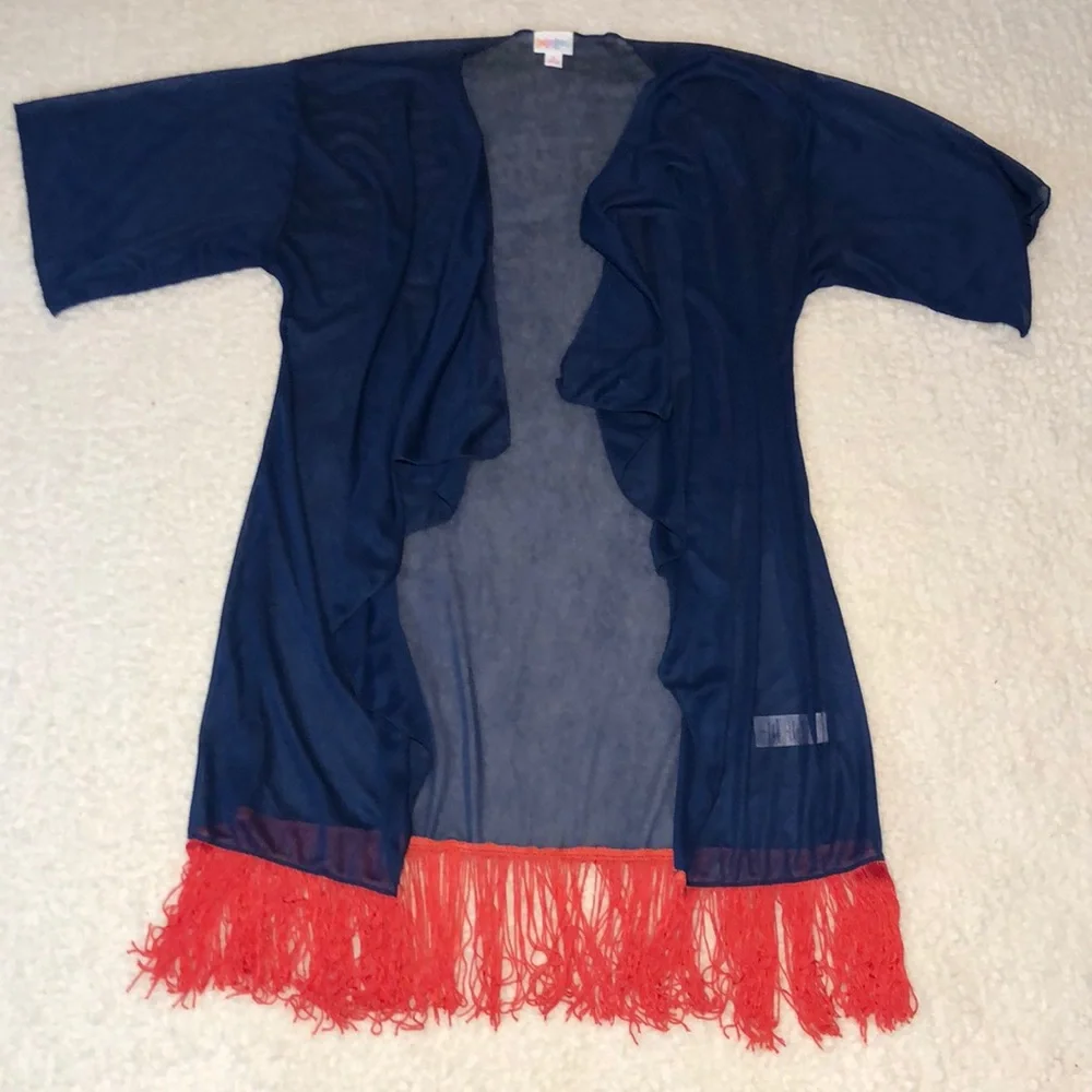 LuLaRoe Sheer Fringe Cover‎ Up